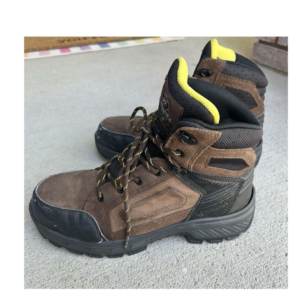 Brahma ASTM F2413-11 Safety Work Boots Brown Men's 8.5 Medium (D/M)